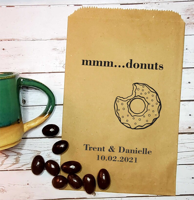 Drive Through Birthday Party Customized Bags Wedding Bags Birthday Favor Bags Kraft Bags Donut Bag To-go Goodie Bags sid270