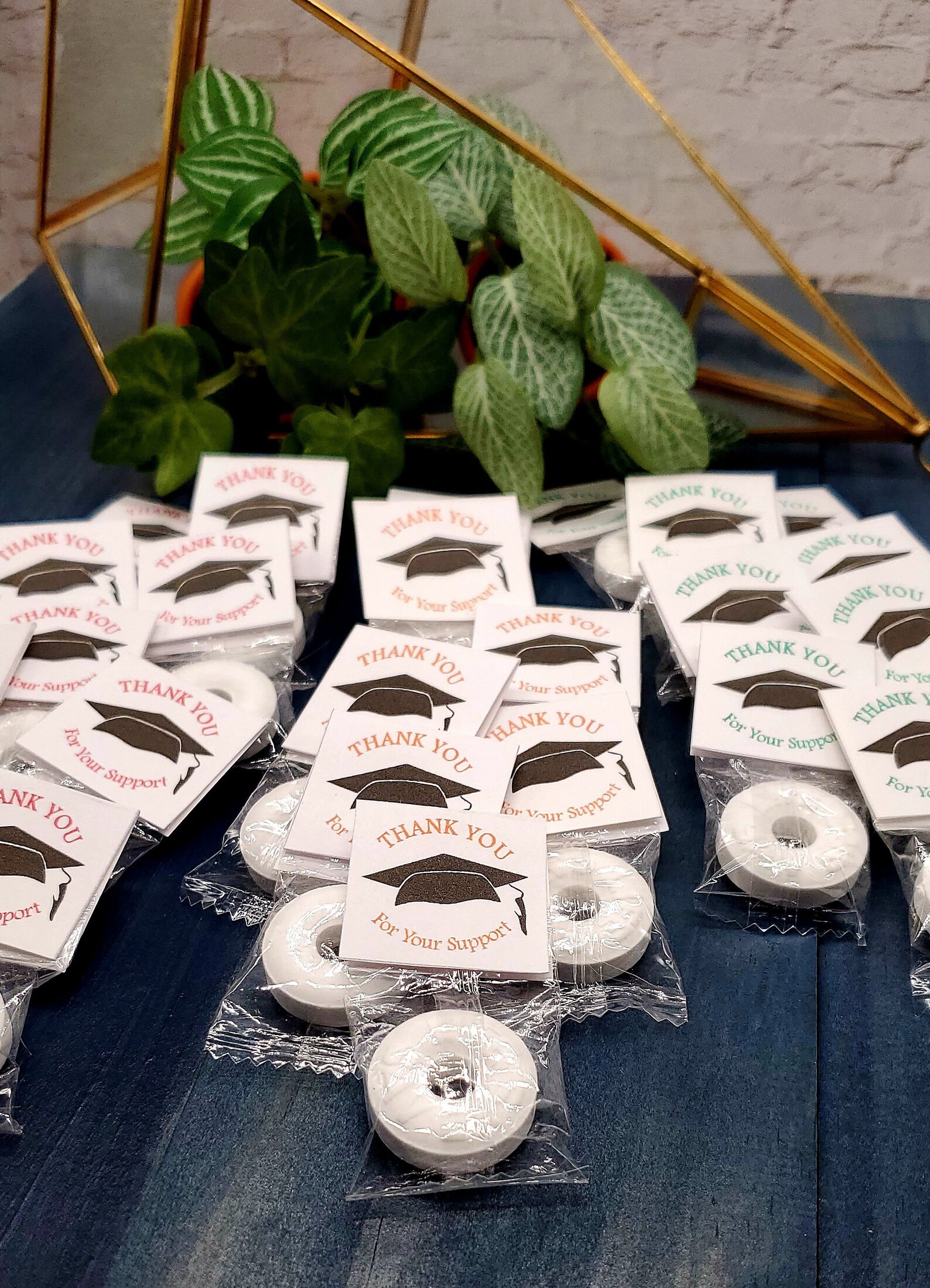 25 or 50 Wrapped Mints Custom Mints Graduation Mints Mint Etsy