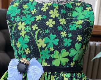 St. Patricks Day dress fits 18 inch dolls including American Girl Doll