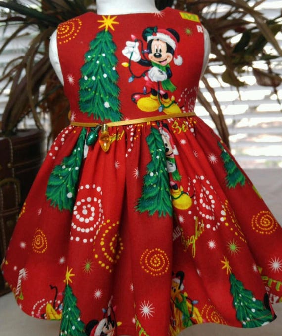 mickey mouse christmas dress