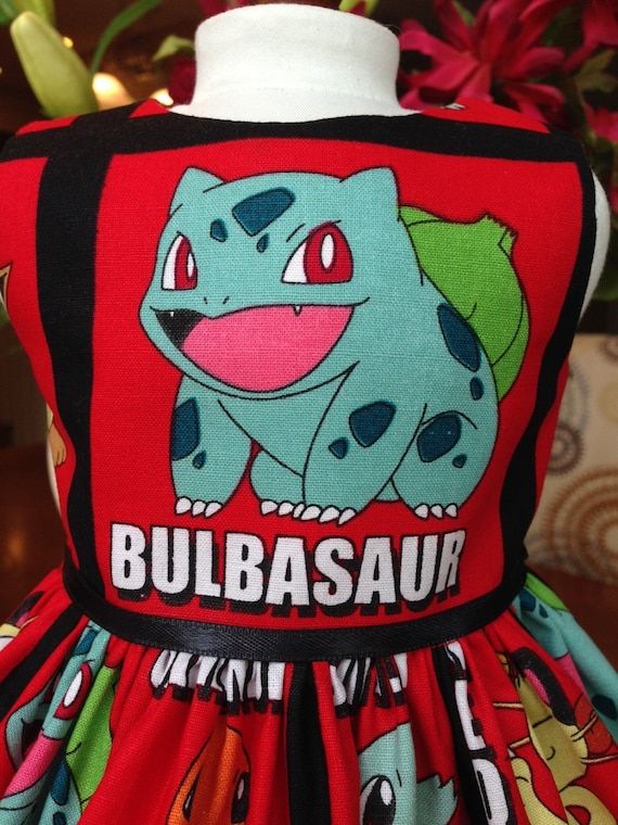 Pokemon Dress Featuring Bulbasaur Fits 18 Inch Dolls Including American Girl Doll - Etsy Pokemon Dress Featuring Bulbasaur Fits 18 Inch Dolls Including American Girl Doll - Etsy