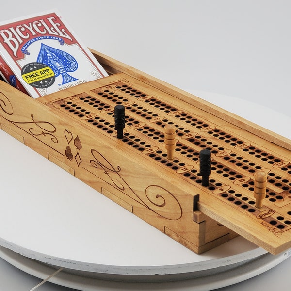 Cribbage Board Table Etsy