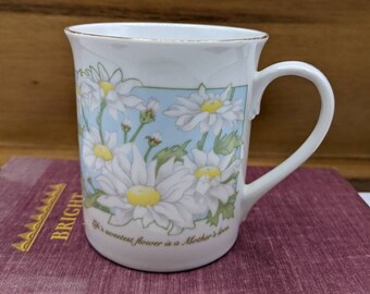 Applause 1986 "Life's sweetest flower is a Mother's love" Daisies Mom Mug