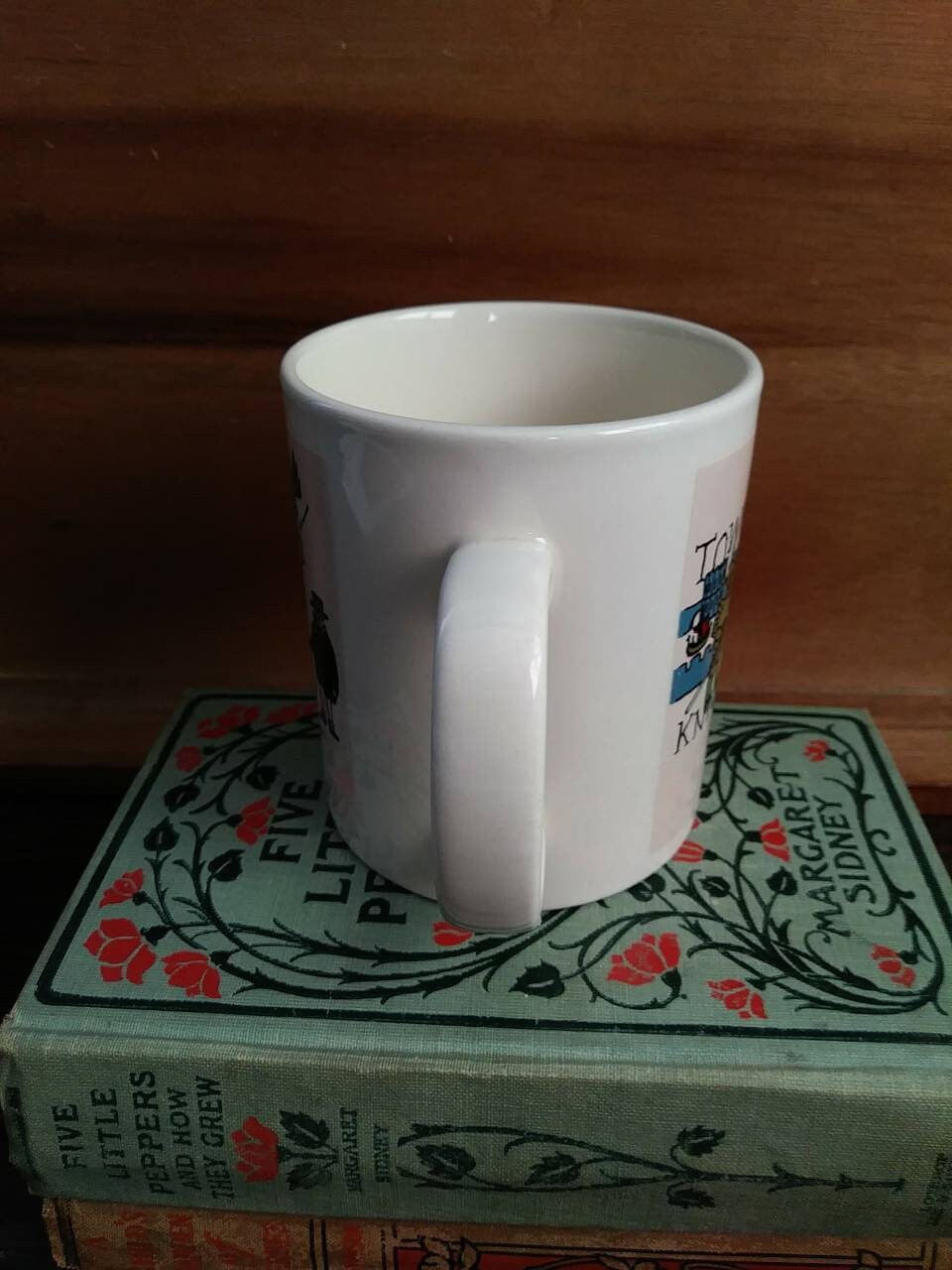 Long mug à thé du Japon en céramique 35 cl marguerites blanches | Le