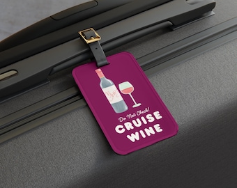 Cruise Wine Carry-On Tag: Do Not Check Luggage Label