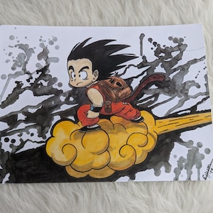 Anime Watercolor Print / Manga Hero /