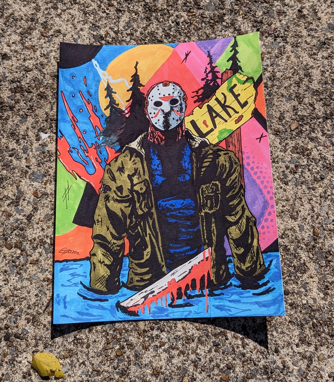 Trash Polka Art PRINT / Graffiti Art / Horror Art / Fan Art / Etsy