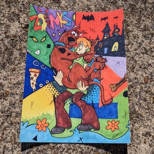 Trash Polka Art PRINT / Graffiti Art / Cartoon Art / Fan Art / Animation Art / Comic Art
