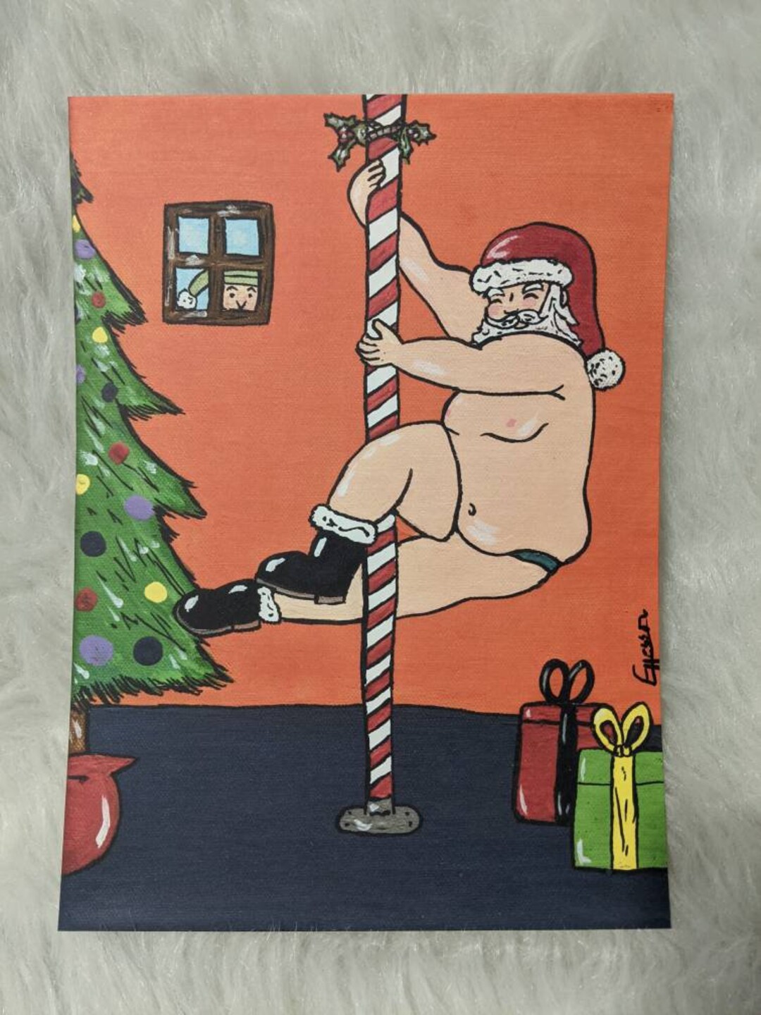 Christmas Stripping Pole Dancer Printable Christmas Stripping Pole Dancer Printable
