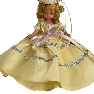 Vintage 40-50 s Nancy Ann Storybook Doll Bisque 5,5”   Collectible Home decor