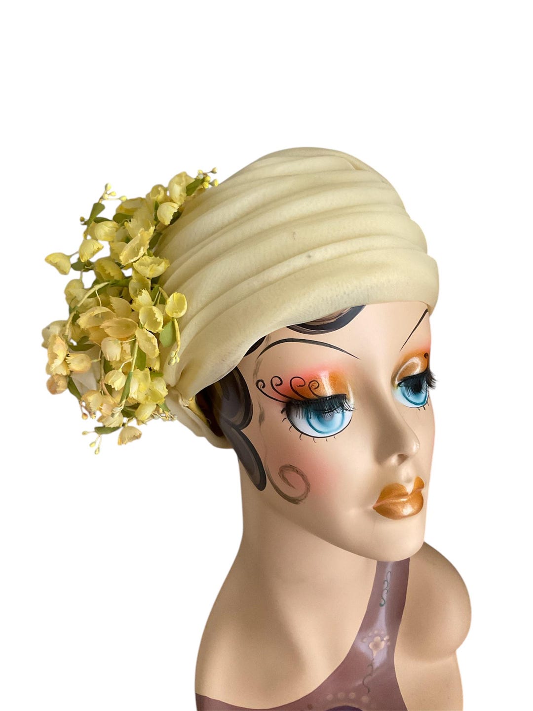 Vintage 50-60s Christian Dior Chapeaux Paris-new York Yellow  display picture 2
