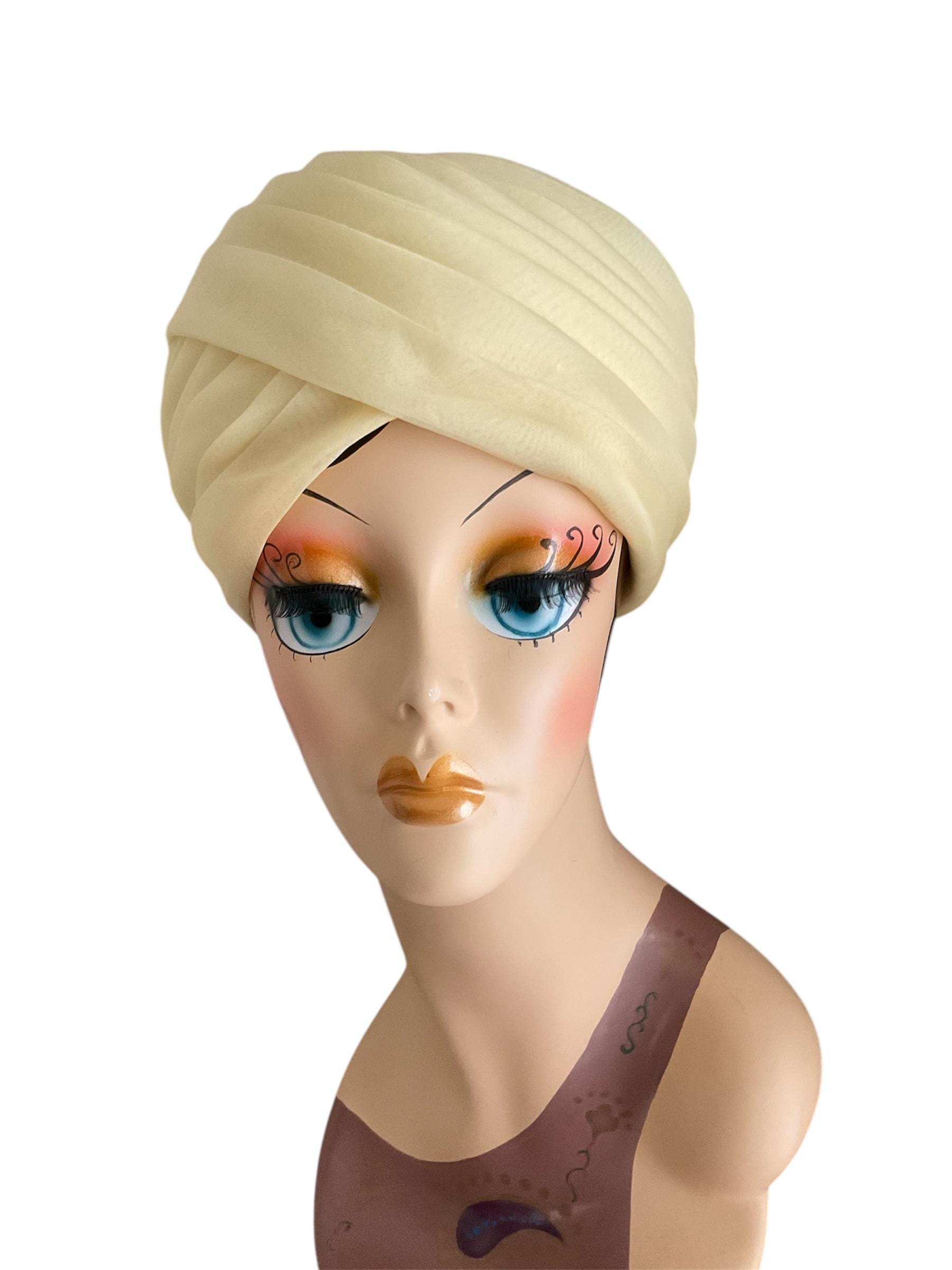 Vintage 50-60s Christian Dior Chapeaux Paris-new York Yellow 