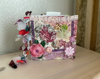 Four Seasons Junk Journal Handmade Scrapbook Mixed media Gift