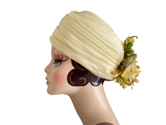 Christian Dior Gold Metallic 1960s Turban Hat 1960s Dior Turban - Etsy main image 2