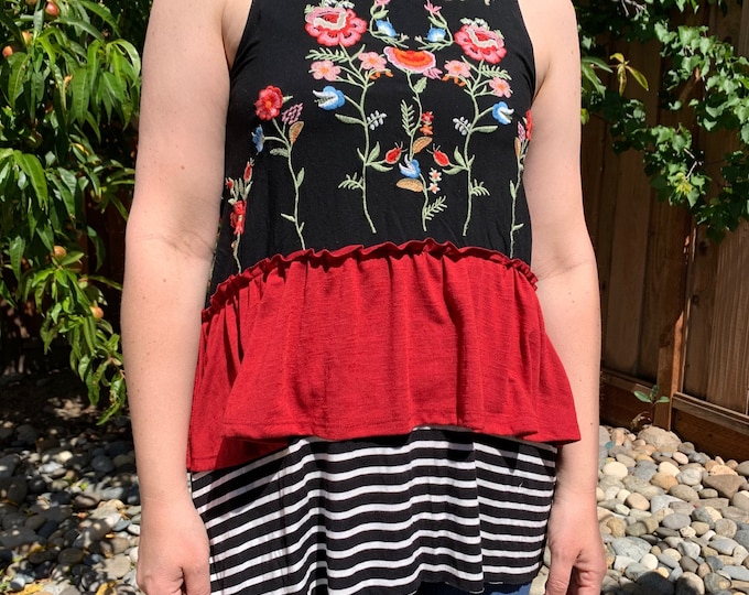 Embroidered Meadow Top main image 1