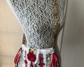 Boho Crossbody Bag Handmade Fabric