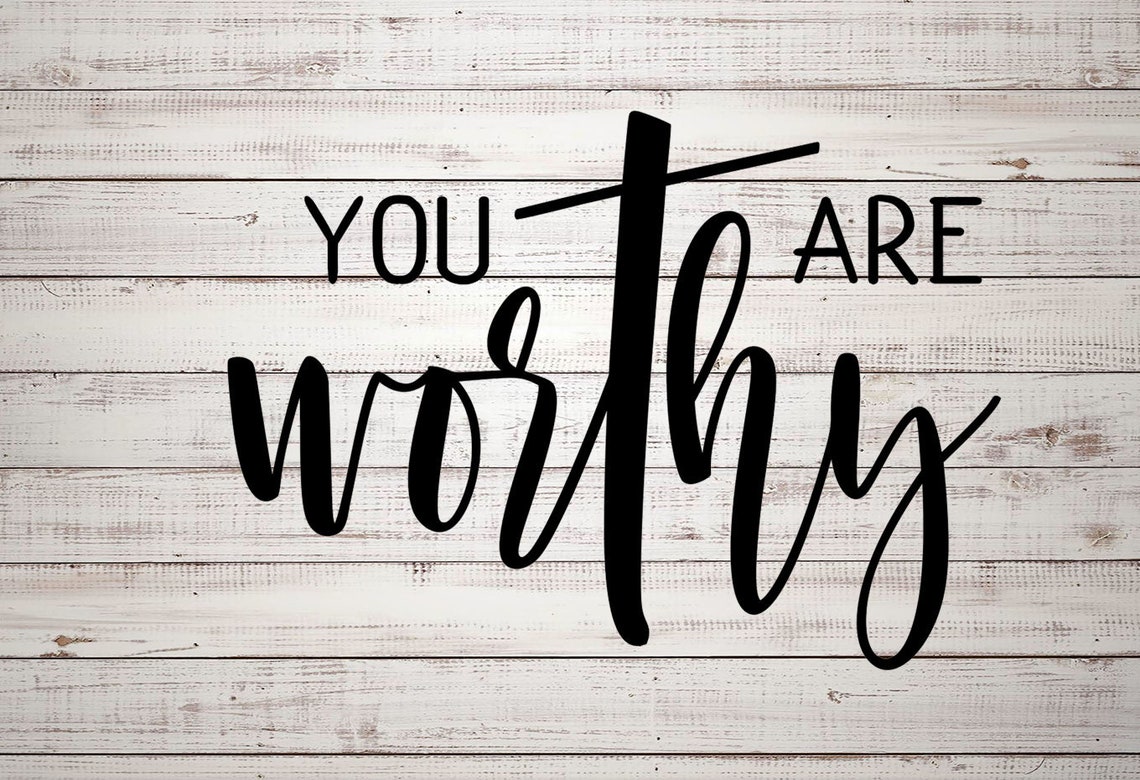 You Are Worthy Decal Bible Verse Stencil Vinyl Stencil | Etsy