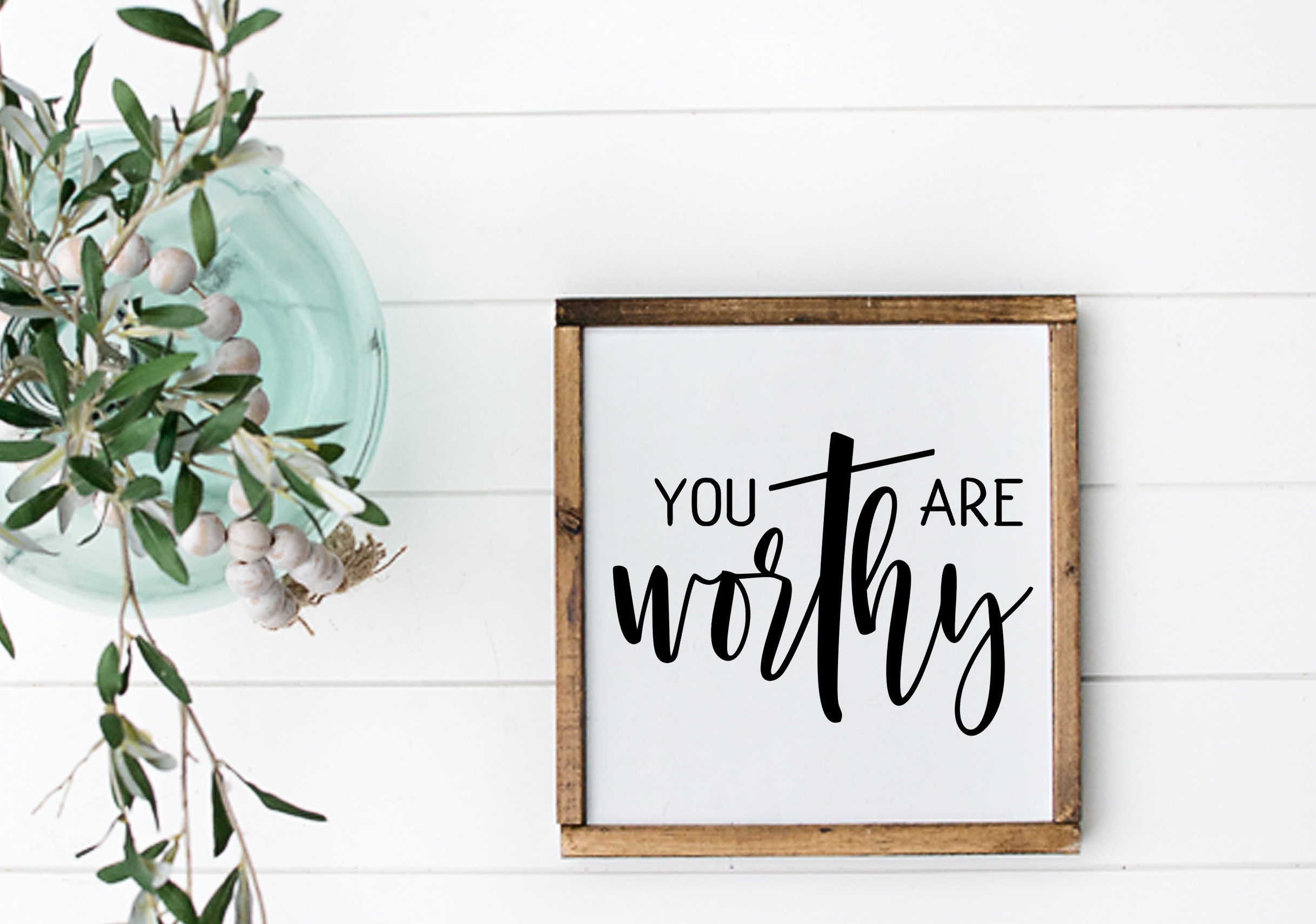 You Are Worthy Decal Bible Verse Stencil Vinyl Stencil - Etsy