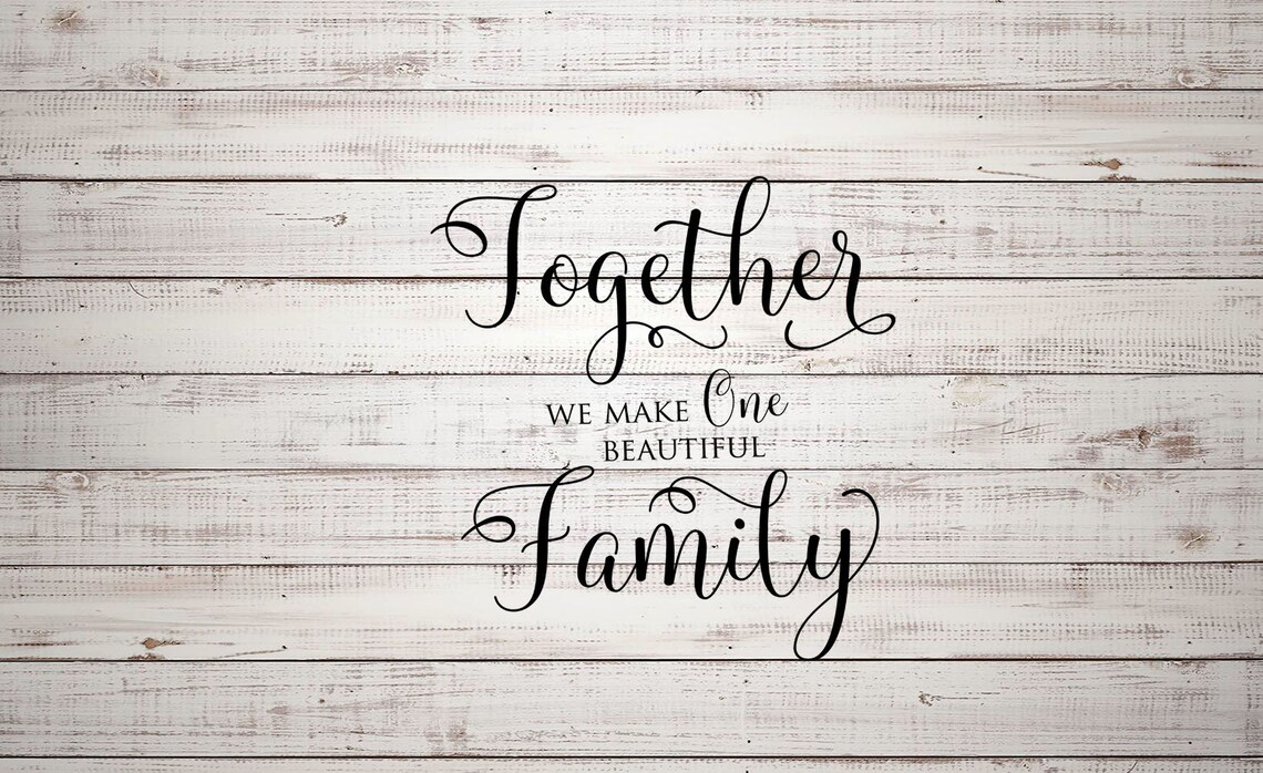 Together We Make One Beautiful Family STENCIL Family Stencil - Etsy UK