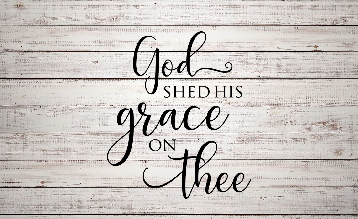 God Shed His Grace on Thee STENCIL Bible Verse Sign Home - Etsy UK