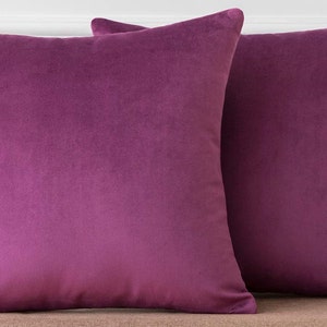 Hyacinth 100% Velvet Phrase Pillow 10x10 