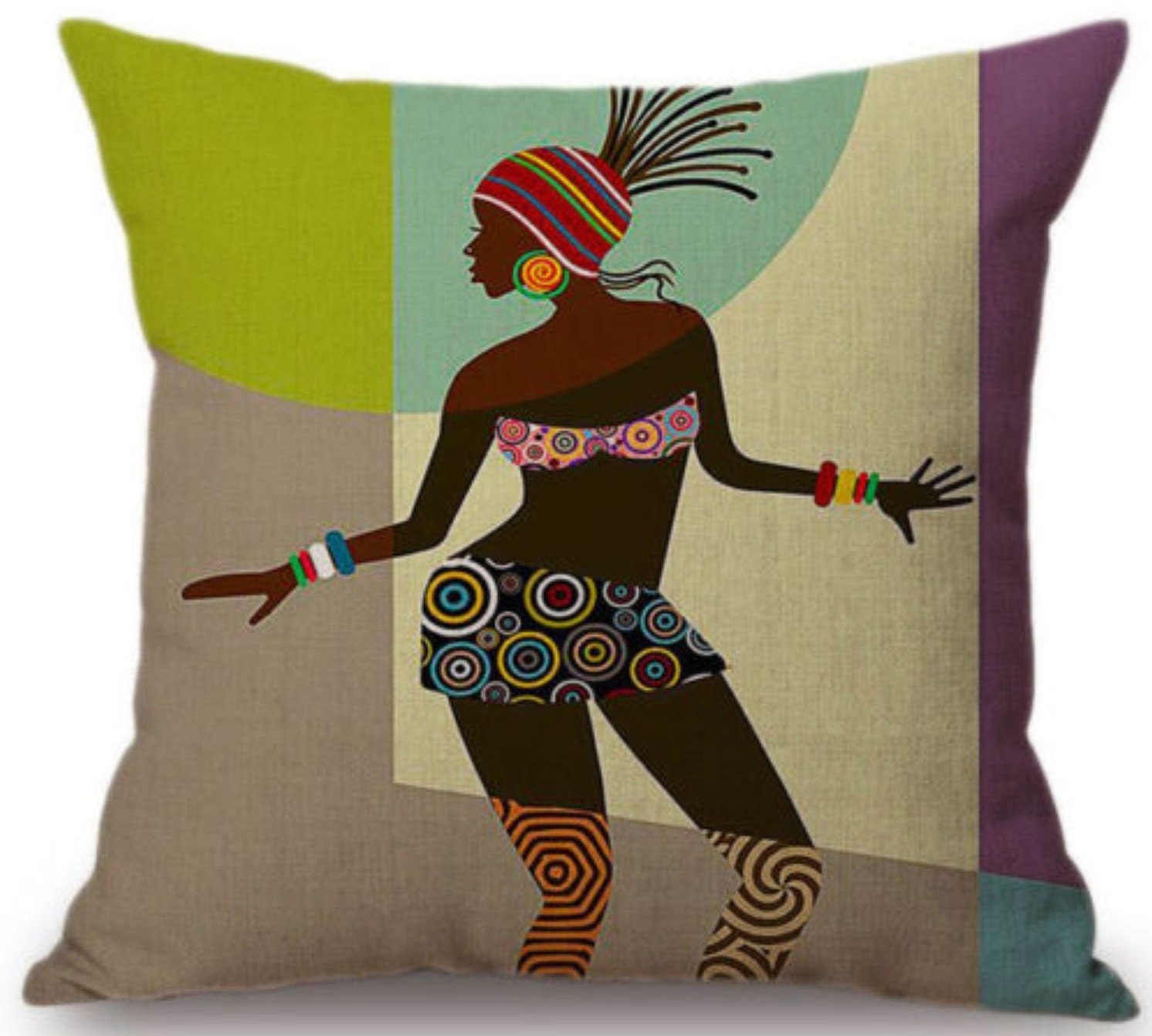 Beautiful African American/Black Lady Print Pillow Cover 18 x Etsy