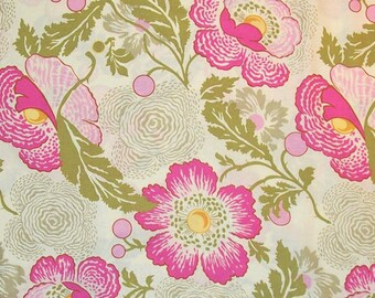 Amy ButlerFabric, Midwest Modern, Fresh Poppies Fuchsia Pink - 1 FAT QUARTER