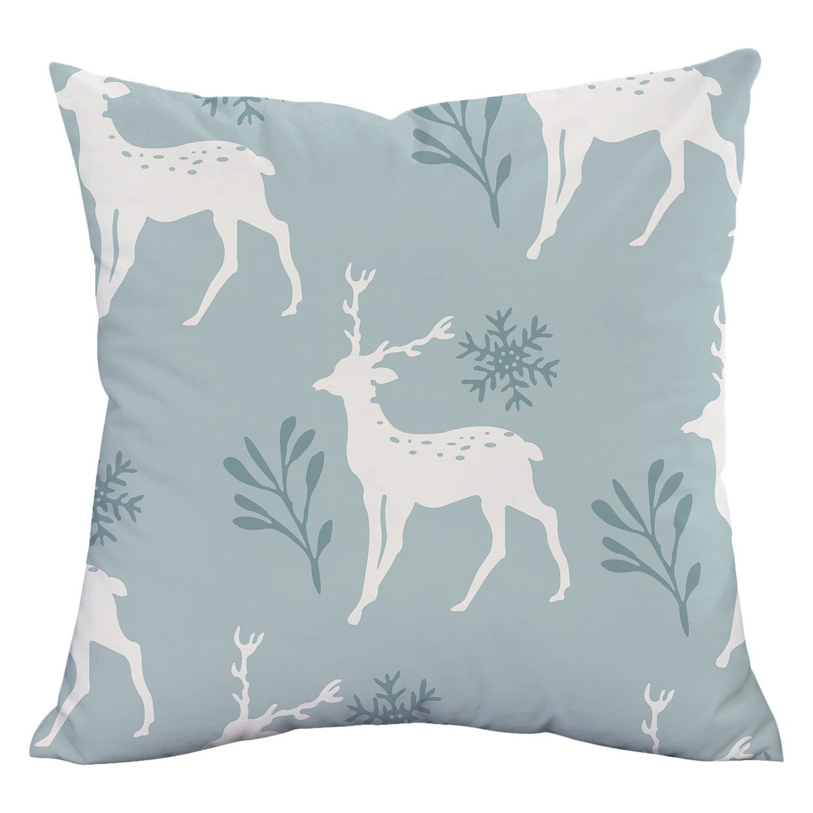 Beautiful Sage Green Deer Pillow Covers 18 X 18 Inch Set of 4 Etsy