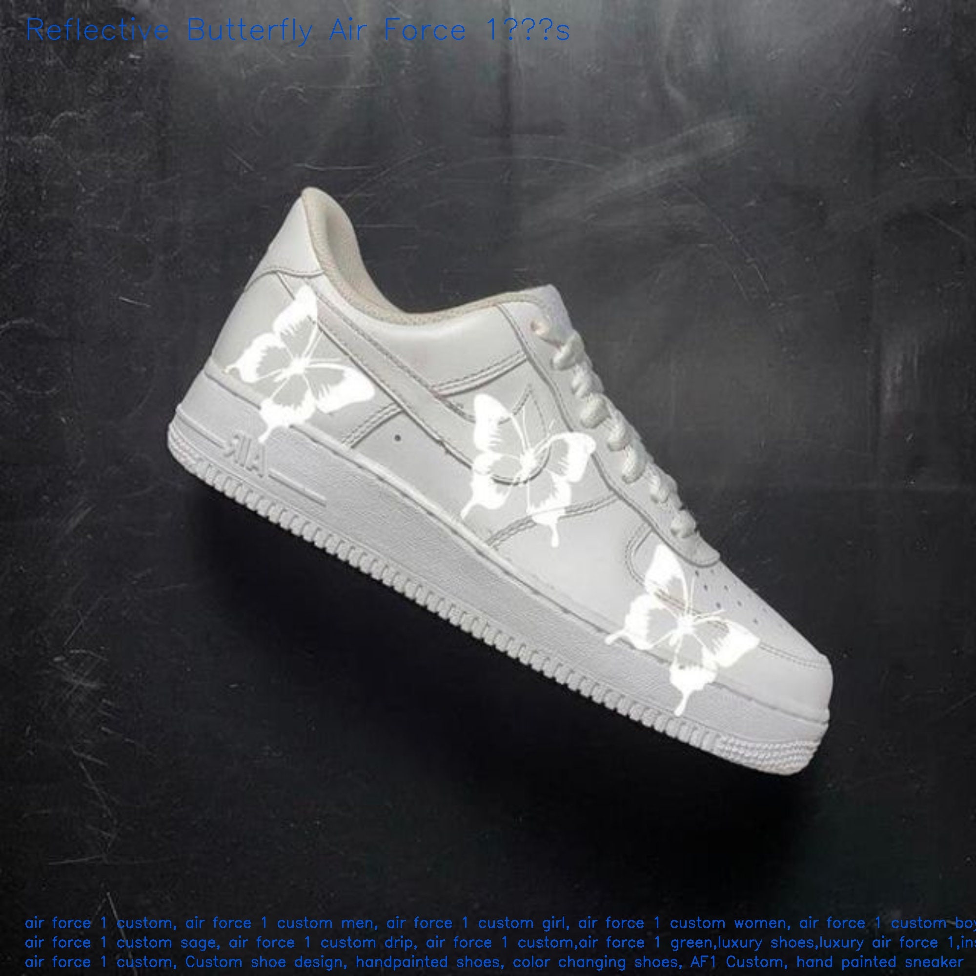 NIKE AIR FORCE 1 'BUTTERFLY EFFECT TUTORIAL! (3M REFLECTIVE) 