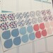 Pink and Blue Geometric Planner Stickers - Teardrops