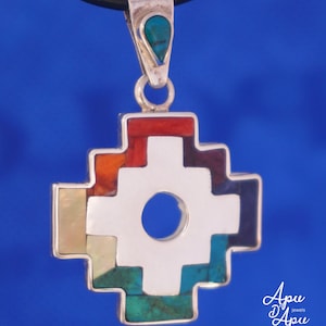 chakana peruvian inca cross pendant silver necklace from peru sacred symbol of the incas spiritual jewelry cusco jewelry mystical journey