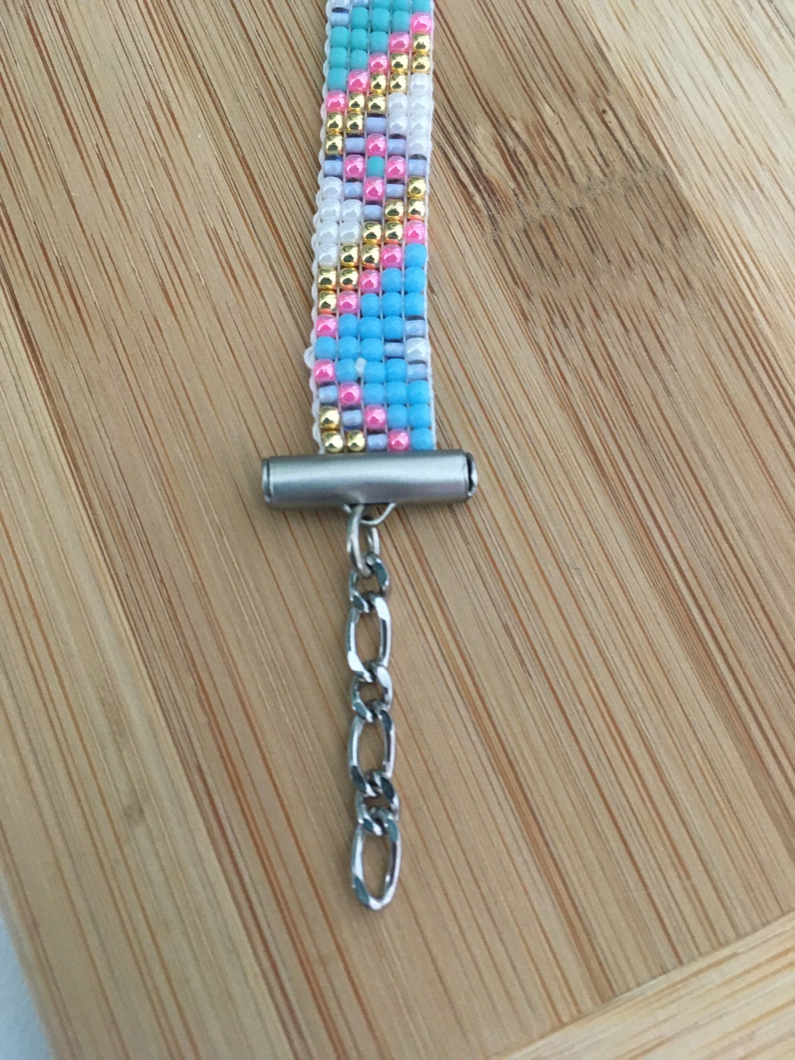 Bead Loom Bracelet Woven Beaded Bracelet Seed Bead Etsy Canada