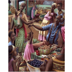 Good Times / John Holyfield / African American Art / Black Art / Black Family Art / Limited Edition / UNFRAMED