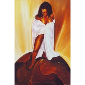 Power of Woman / Wak / Kevin A. Williams / African American Art / Black Art / African American Woman/ Black Queen/ UNFRAMED