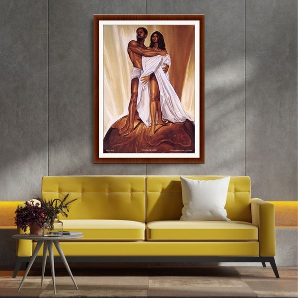 Power of Love - Wak-Kevin A Williams/ African American Art / Black Art / Black love art / African American Romantic Art/ UNFRAMED