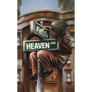 REFUGE / Salaam Muhammad / African American Art / Black Art / African American Spiritual Art / African American Children&#39;s Art / UNFRAMED