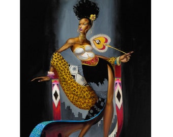 Dynasty / Frank Morrison / African American Art / Black  Art / African American Woman Art  / Black Queen Art  / UNFRAMED