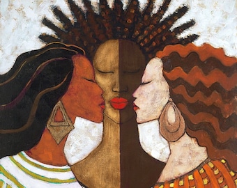 African American Woman Art Print by Monica Stewart (UNFRAMED)