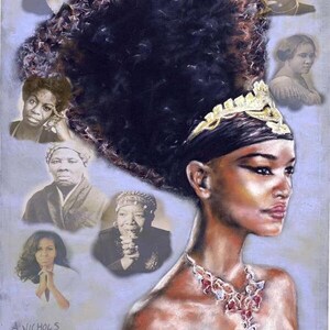 Legendary Queens - African American Art - Andrew Nichols - Black Art - Historical African American Woman Art - Giclee Fine Art - UNFRAMED