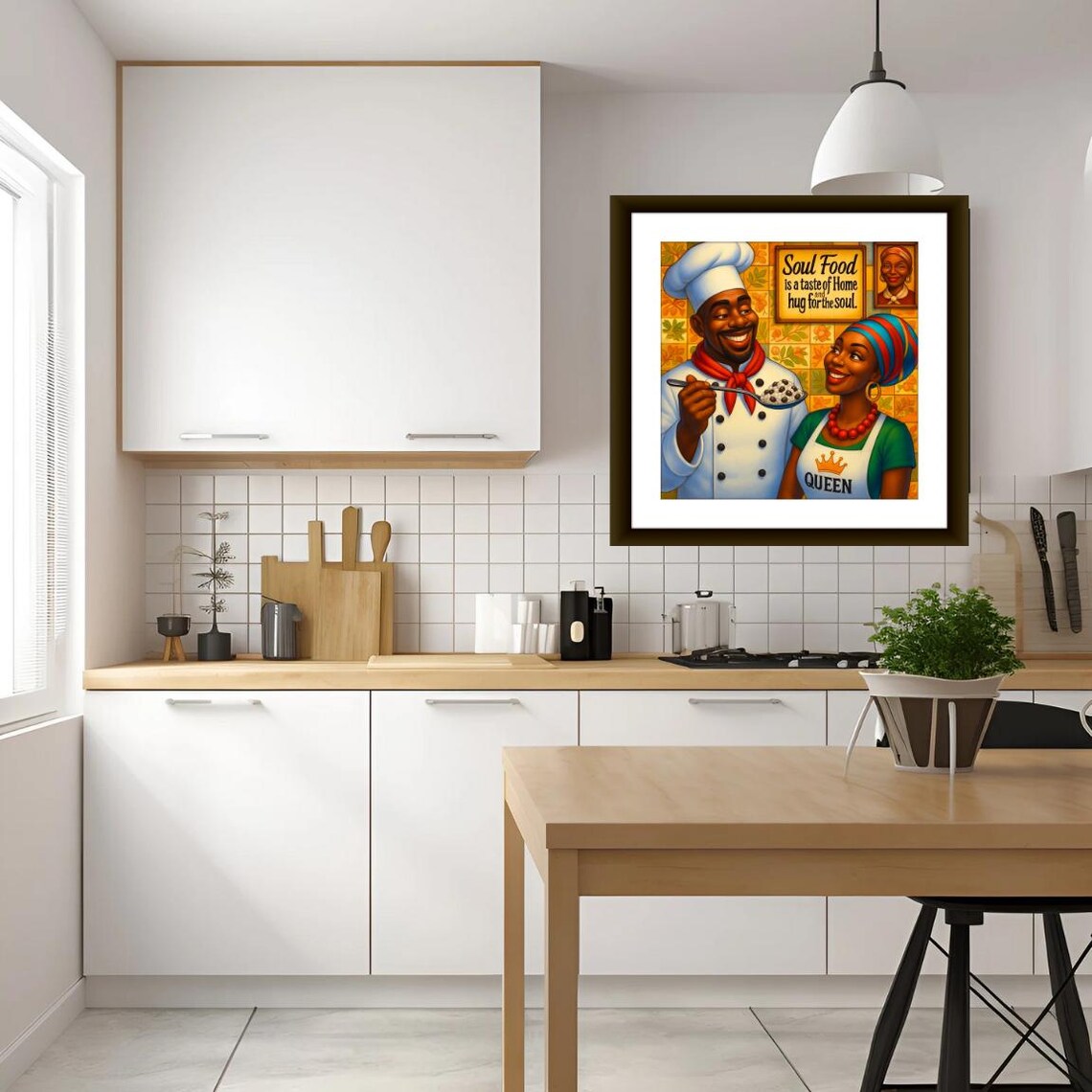 Soul Food Art Print, Black Chef Kitchen Decor (UNFRAMED) - Etsy