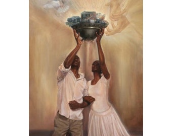 Give it All to God Art Print | African American Religious Art (UNFRAMED)