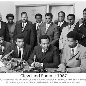 Muhammad Ali Press Conference / African American Art / Black Art / Cleveland Summit 1967 / Black History  / UNFRAMED