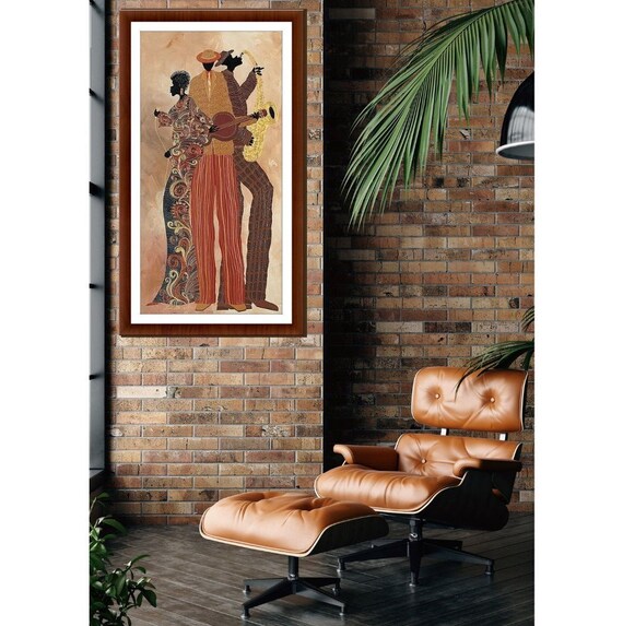 African American Jazz Art Print by Stuart Mcclean (18x36) - Etsy