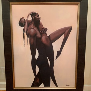 Take Me Away Art Print - Manasseh Johnson / Black Love, Romantic African American Art (UNFRAMED) image 4