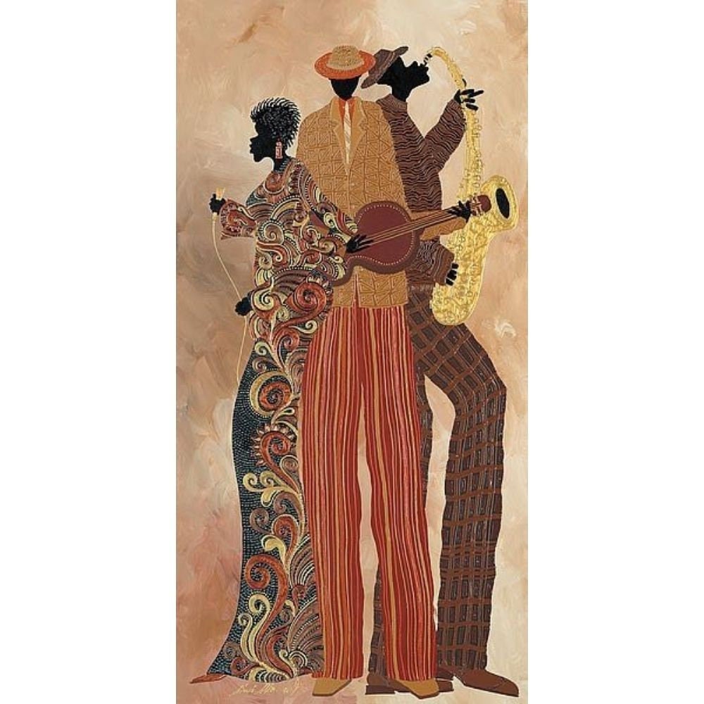 African American Jazz Art Print by Stuart Mcclean (18x36) - Etsy