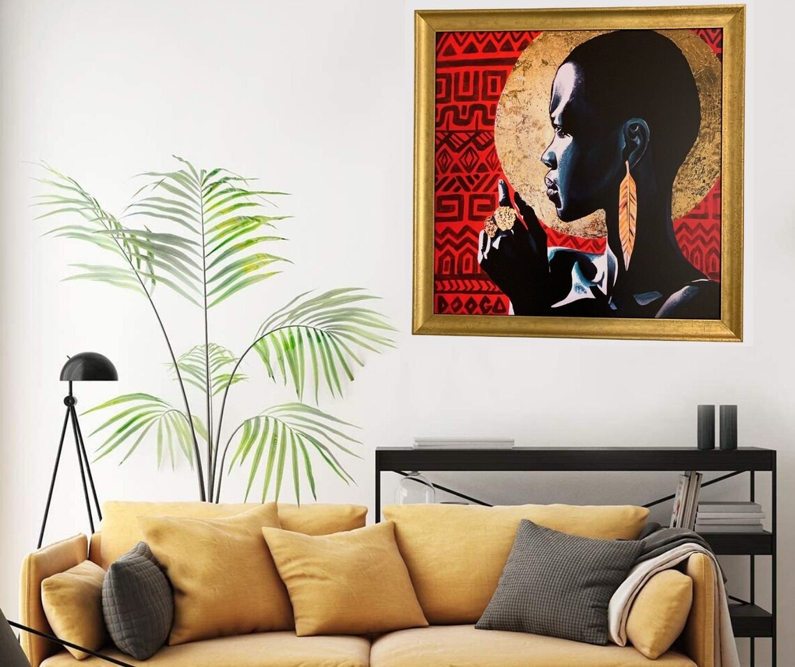 ESSENCE / DOOGA / African American Framed Art / Framed Black Etsy