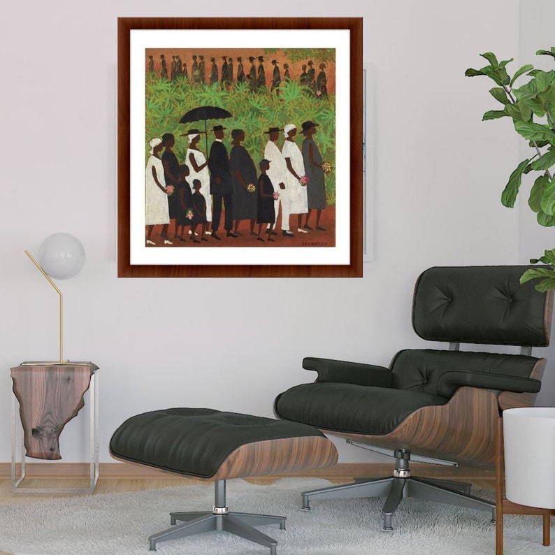 Funeral Procession / Ellis Wilson / African American Art / Etsy