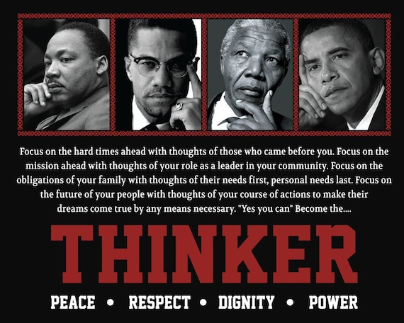 THINKER-4 / African American Art / Black Art / Black History