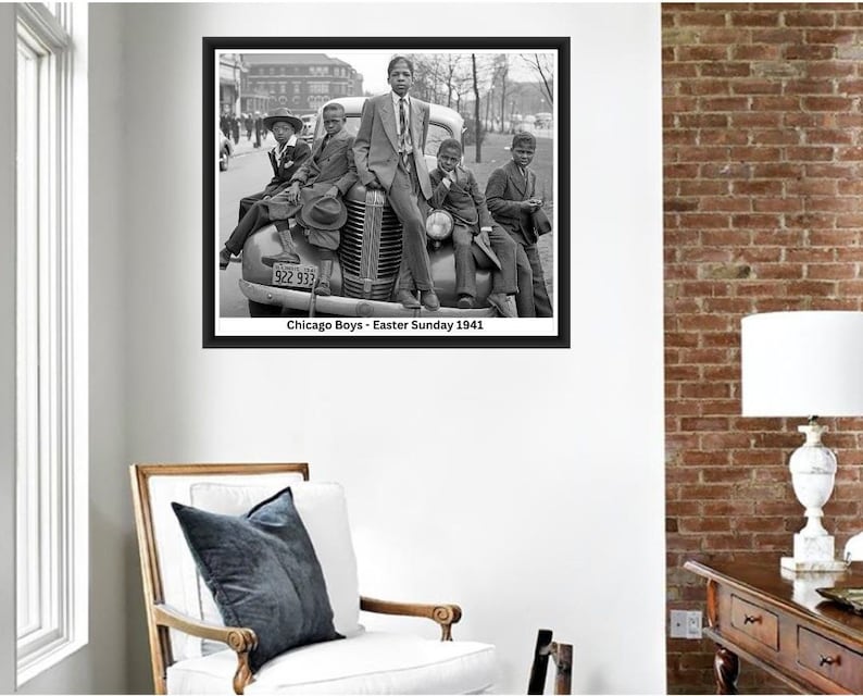 1941 Chicago Easter Photo Print: Vintage Black Americana Art - Etsy