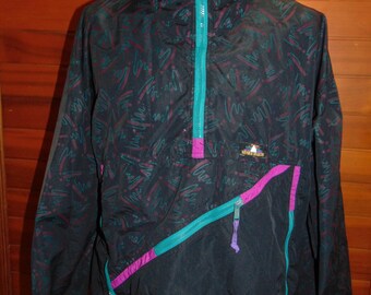 Vintage White Sierra Packable Windbreaker Jacket 90's Pullover Size XL